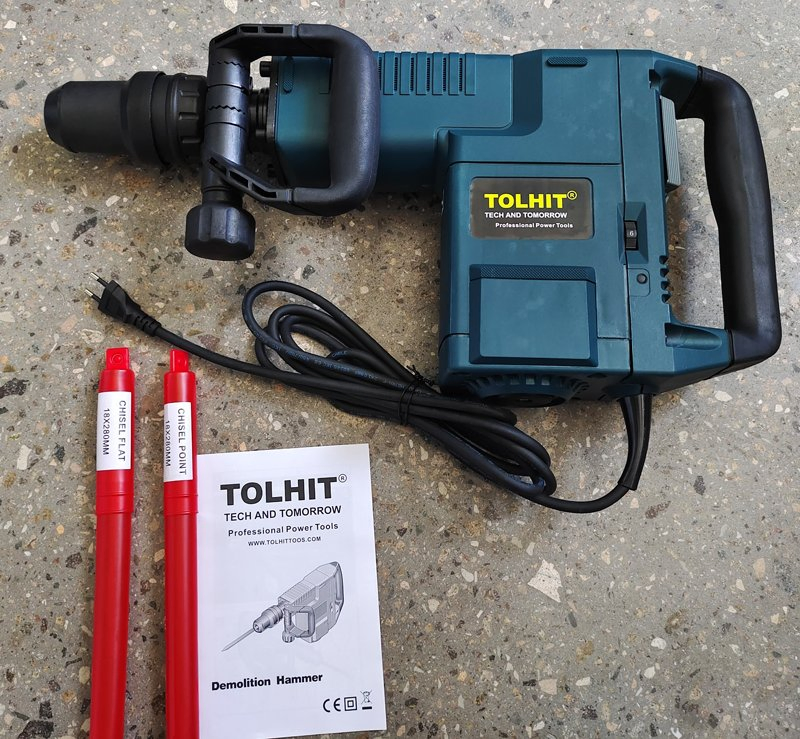 Отбойный молоток электрический Tolhit 1500W 11кг