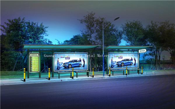 Most Selling Products LED Display Board Advertising Bus Shelter