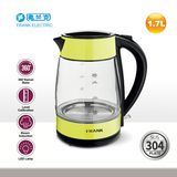 1.7L Glass Kettle Fast Boiling Safe Material BPA Free