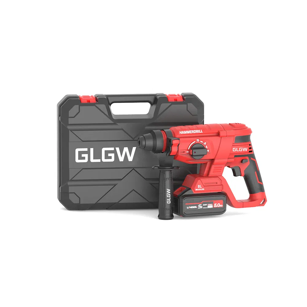Glgw Cordless Power Tool Set Multi-Purpose Rechargeable Home Tool Combo Kit Hammer Impact Drill Grinder Lithium Universal