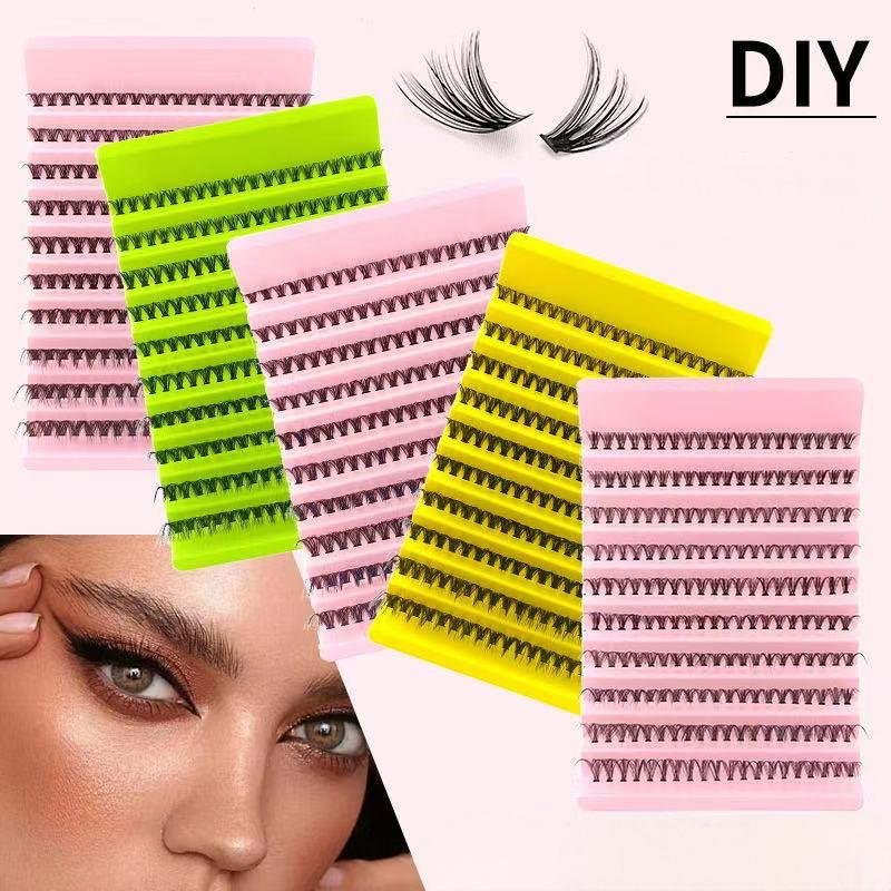 Wholesale High Quality 30d 40d 50d 60d 80d 100d Mixed Private Label DIY Segment Cluster Eye Lashes