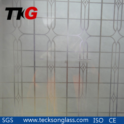 3-12mm Acid Etched Glass for Sliding Door for Building Glass
