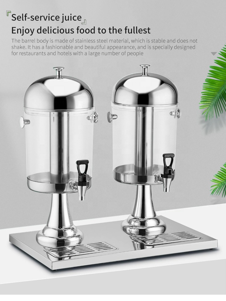 Wholesale 8/16/24L Buffet Equipment Stainless Steel Drink Fruit Juice Dispenser