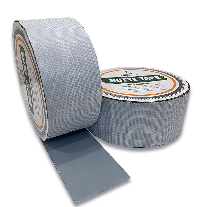 Outdoor Alu Butyl Rubber Flashing Roof Waterproof Aluminum Foil Butyl Rubber Tape