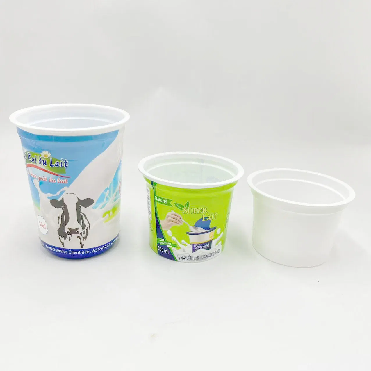 Чашки для йогурта PP с печатью, 95-500г