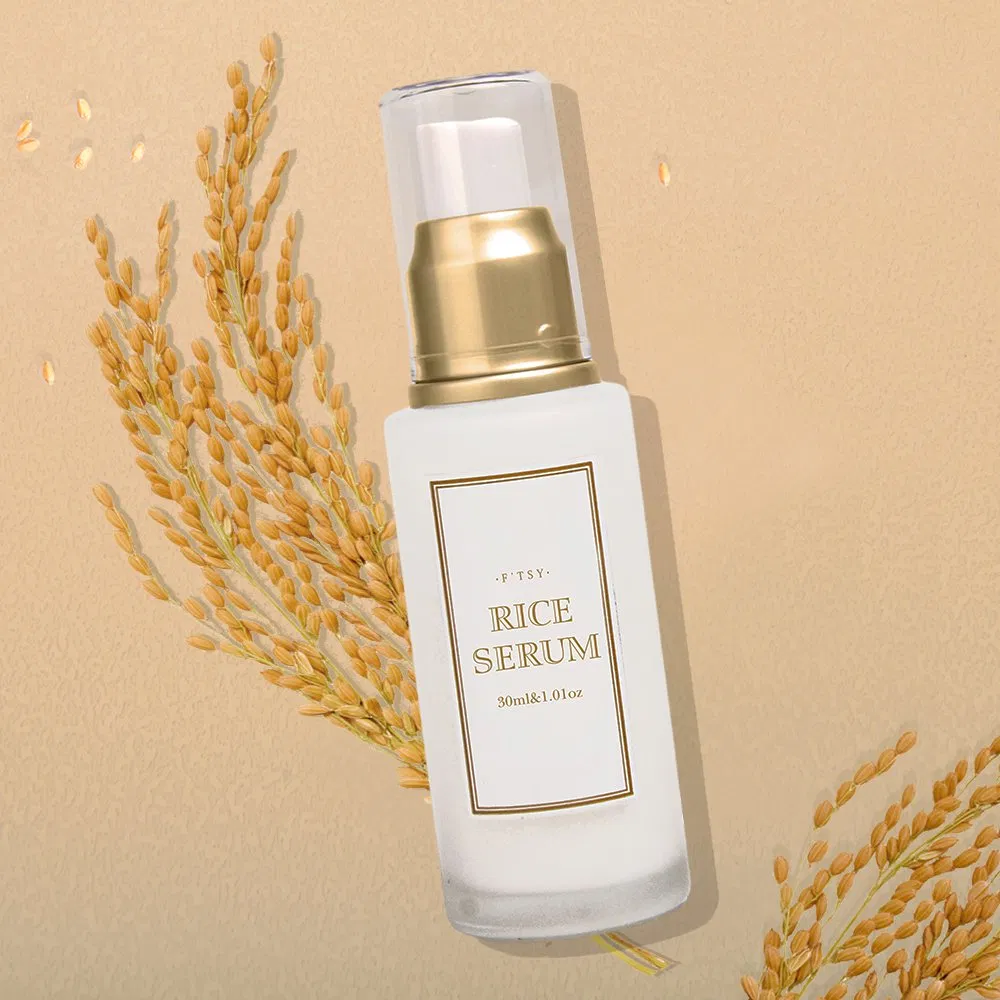 Vegan Skincare Whitening Rice Serum Anti Aging Niacinamide Rice Essence Private Label