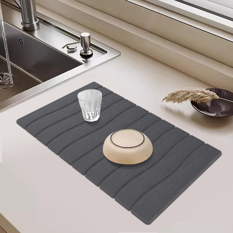 Wholesale Diatomite Bath Quick Dry Non-Slip Stone Bath Mat for Bathroom