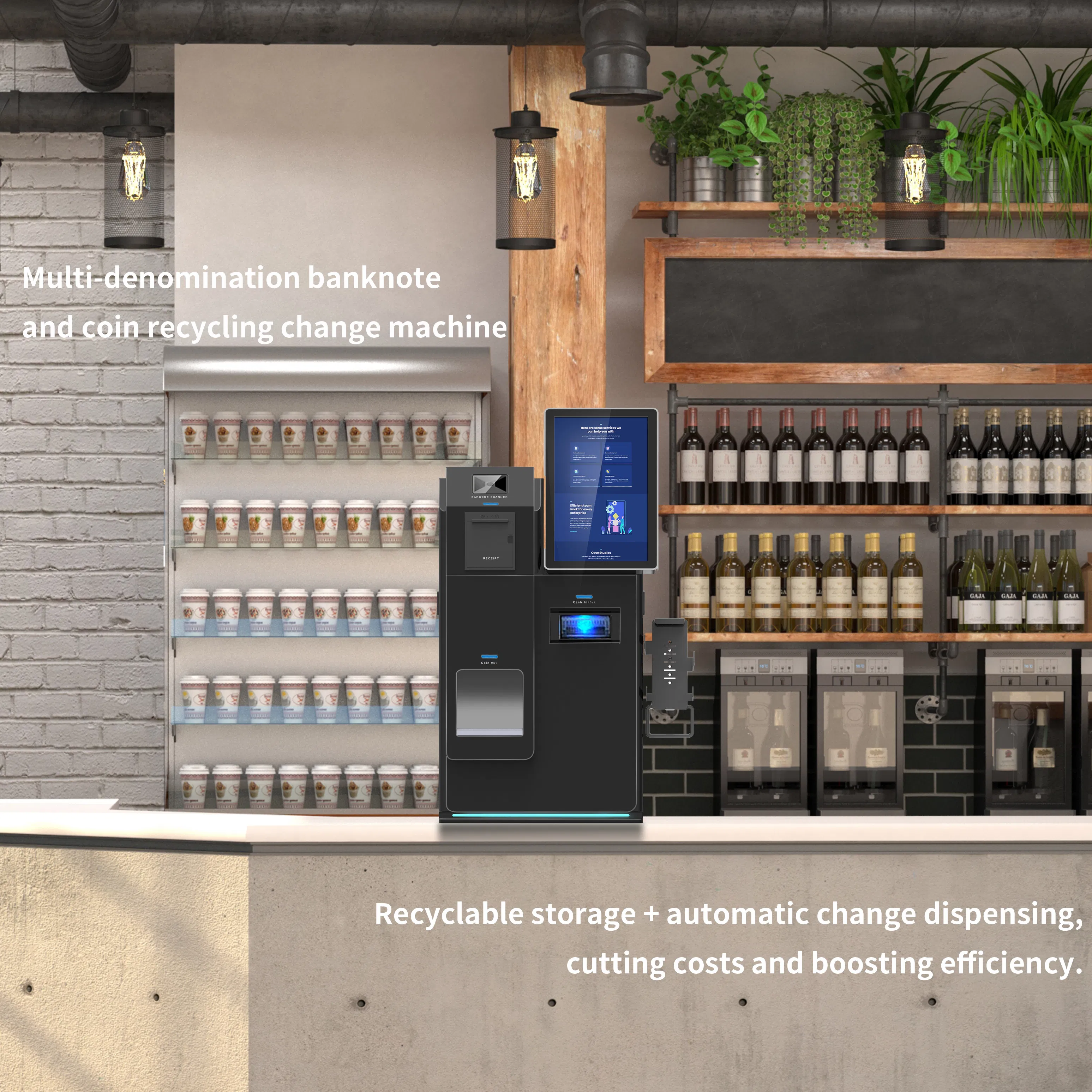 Find Similar Iconpayment Bank ATM Machine Cash Dispenser Machine Coin Bill Acceptor POS Terminal with Touch Screen