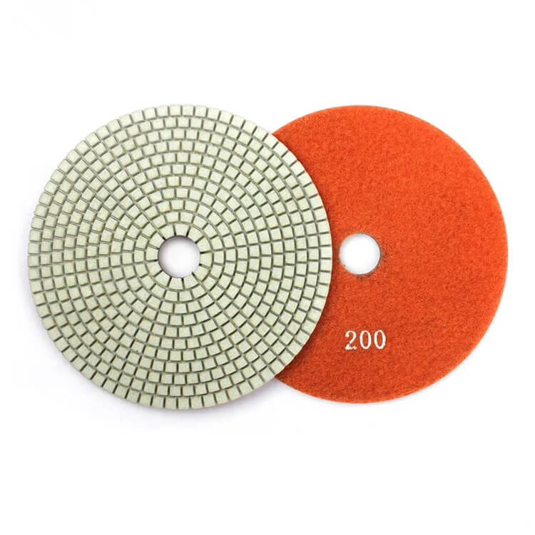 Wet Polishing Pad Diamond Flexible Pads Fixed on Air Polisher