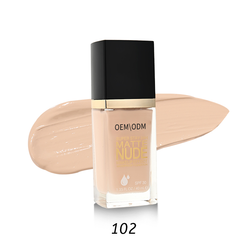 Matte Nude Foundation with High Moisturizing Essence for Flawless Cream Skin Foundation