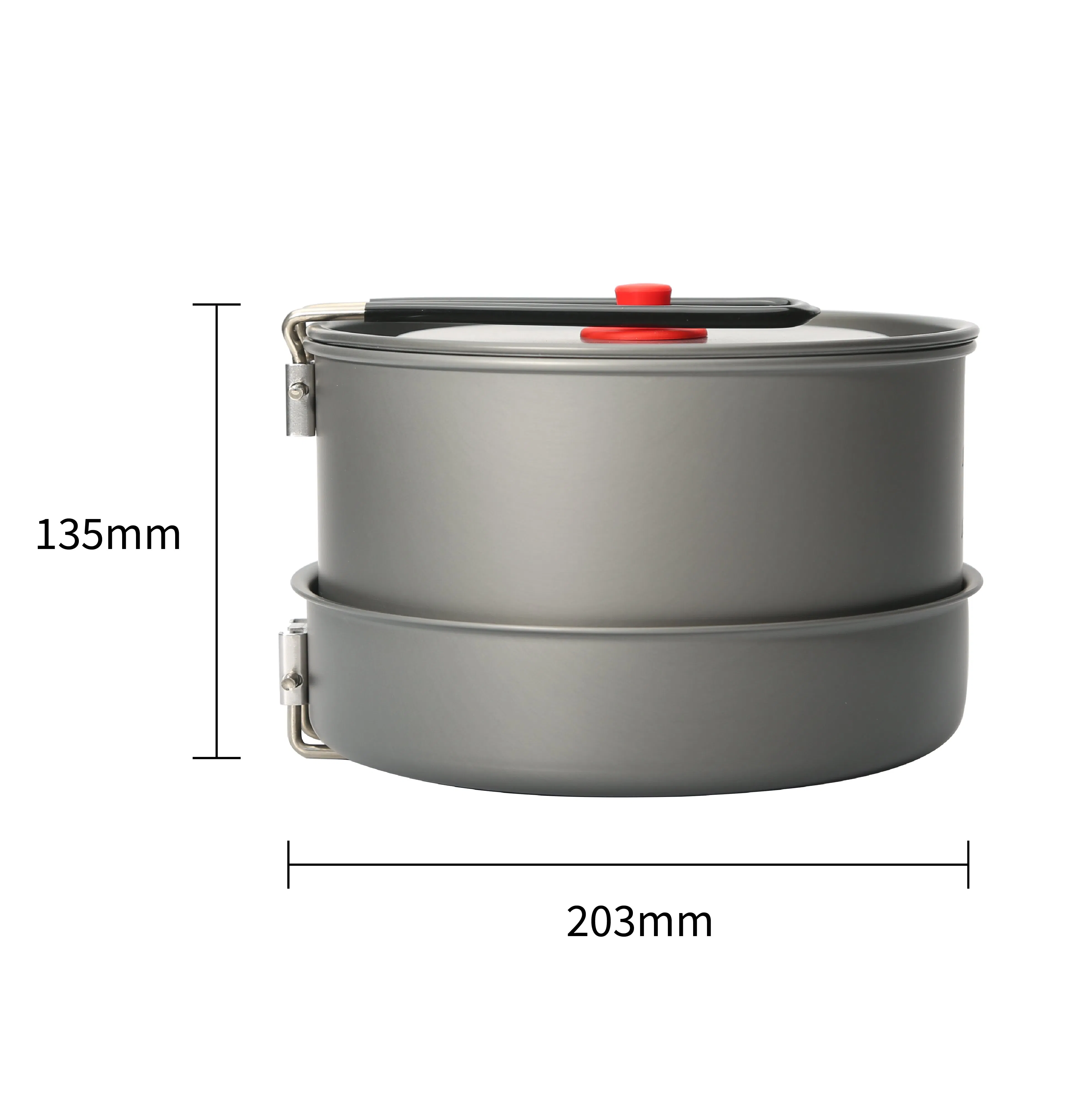 Lightweight Camping Cookware Set 3PCS with Storage Bag