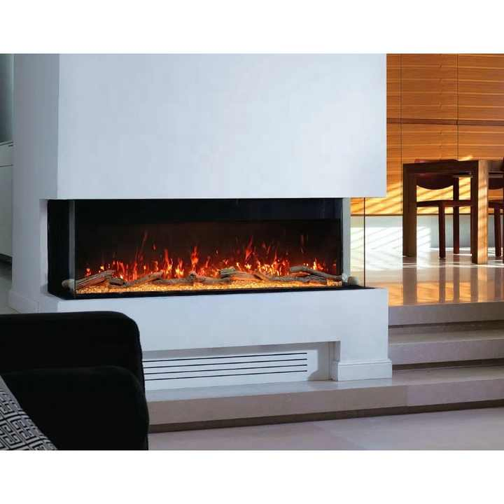 New Fashion Decor Wall Mounted Home Appliance 3 Sided Electric Fireplace