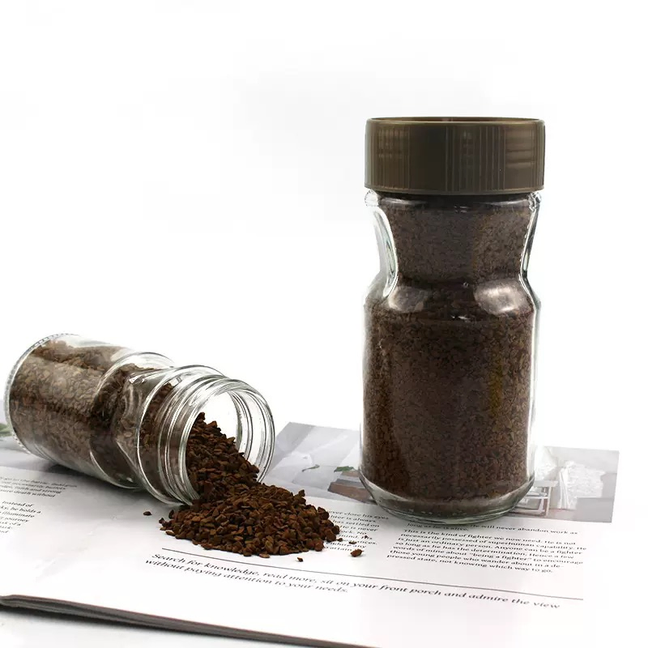 Factory Wholesale Premium Coffee Glass Jar 150g 250g Wide Mouth