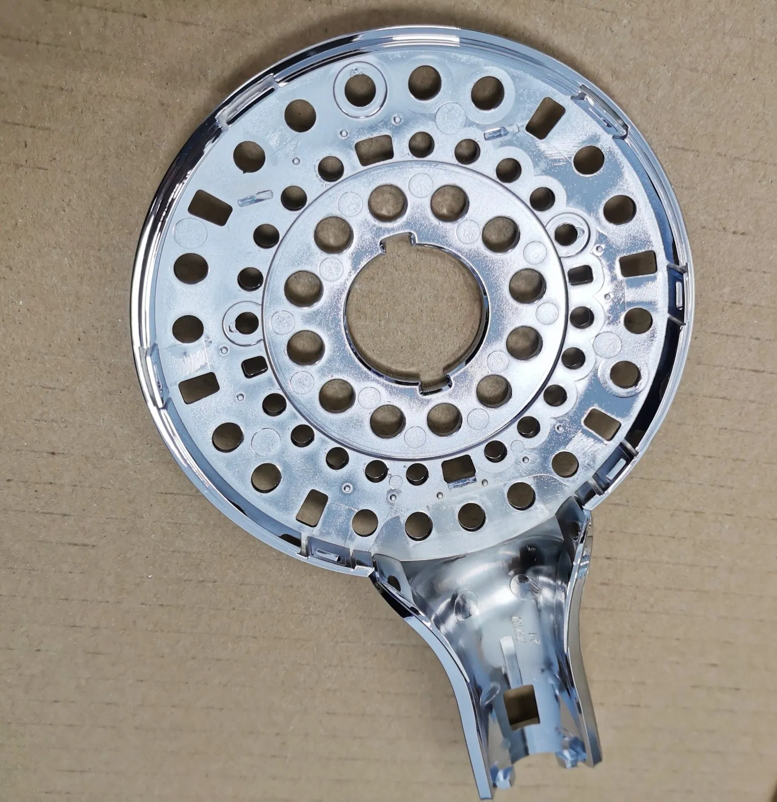 Shower Head Body Sanitary Ware in ABS Plated Chrome Finish