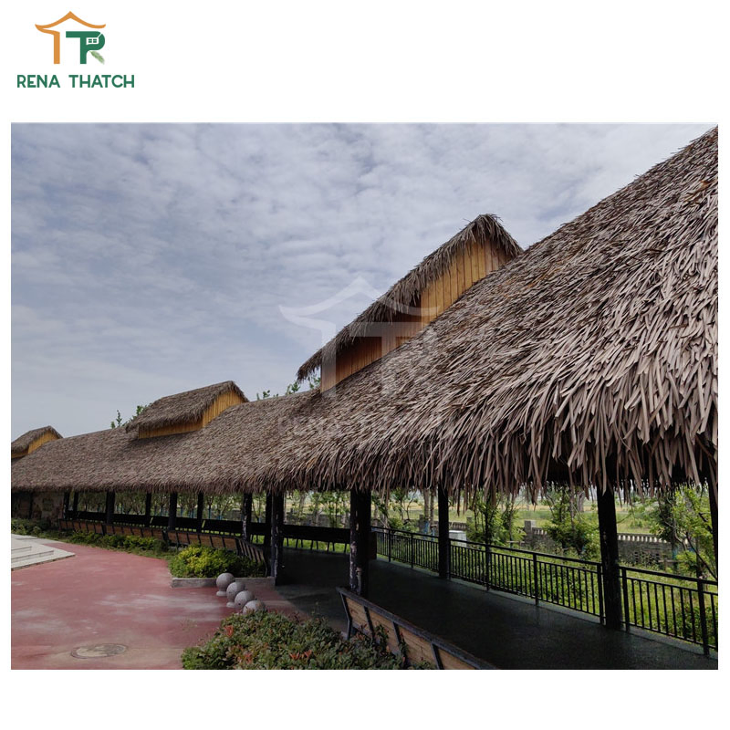 Plastic Artificial Thatching Roof House Pergola Gazebo Synthetic Thatch Roofing