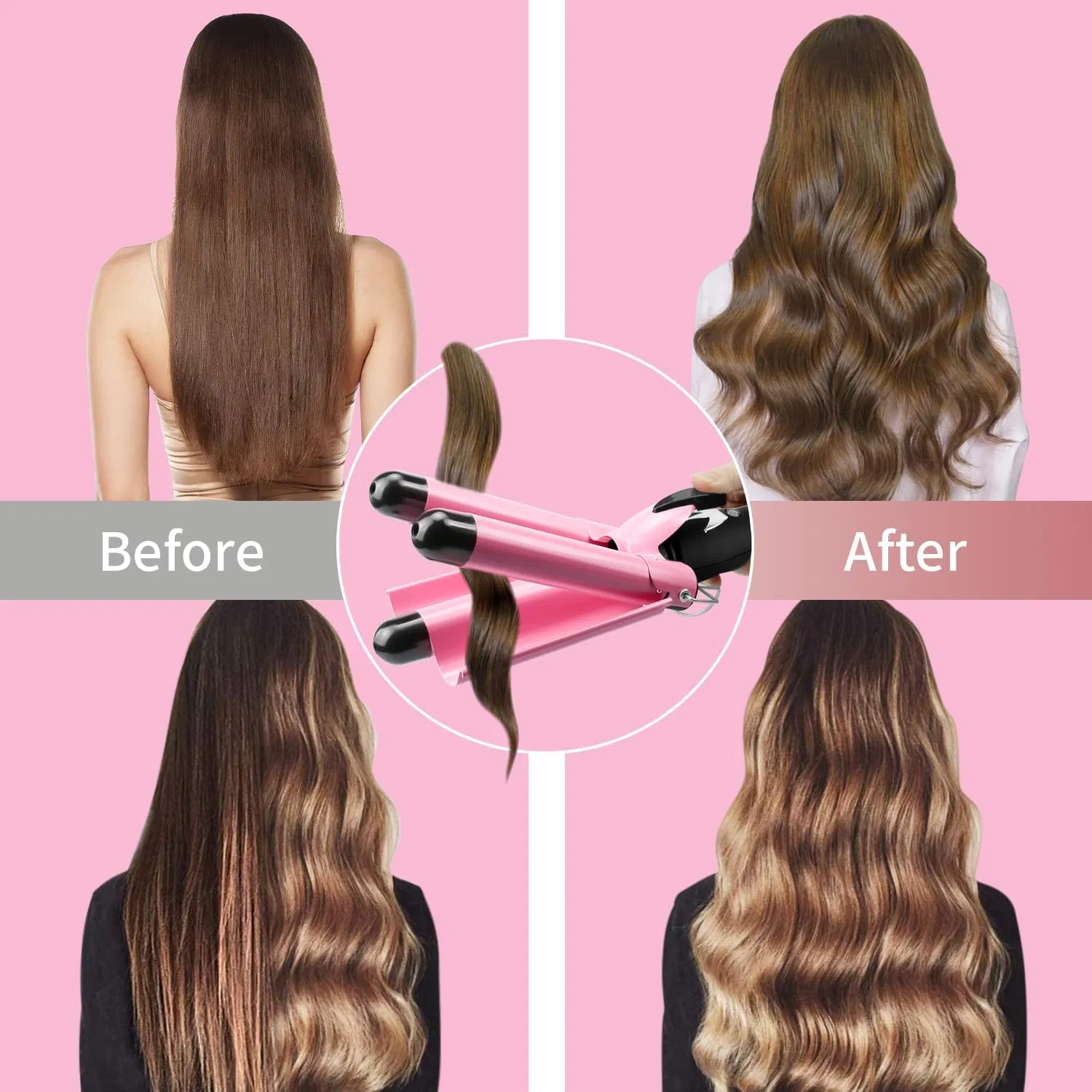 3 Barrel Curling Iron Hair Crimper