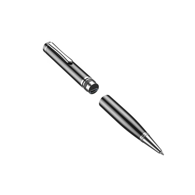 New Arrivals Black Mini Smart Voice Recorder Pen Handwriting Synchronous Sound Recording Pen with 25h Long Battery Life USB TF