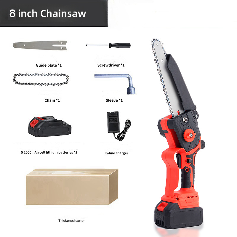 Professional Cordless Mini Electric Chain Saw with Battery 6" Brushless Mini Portable Chainsaw