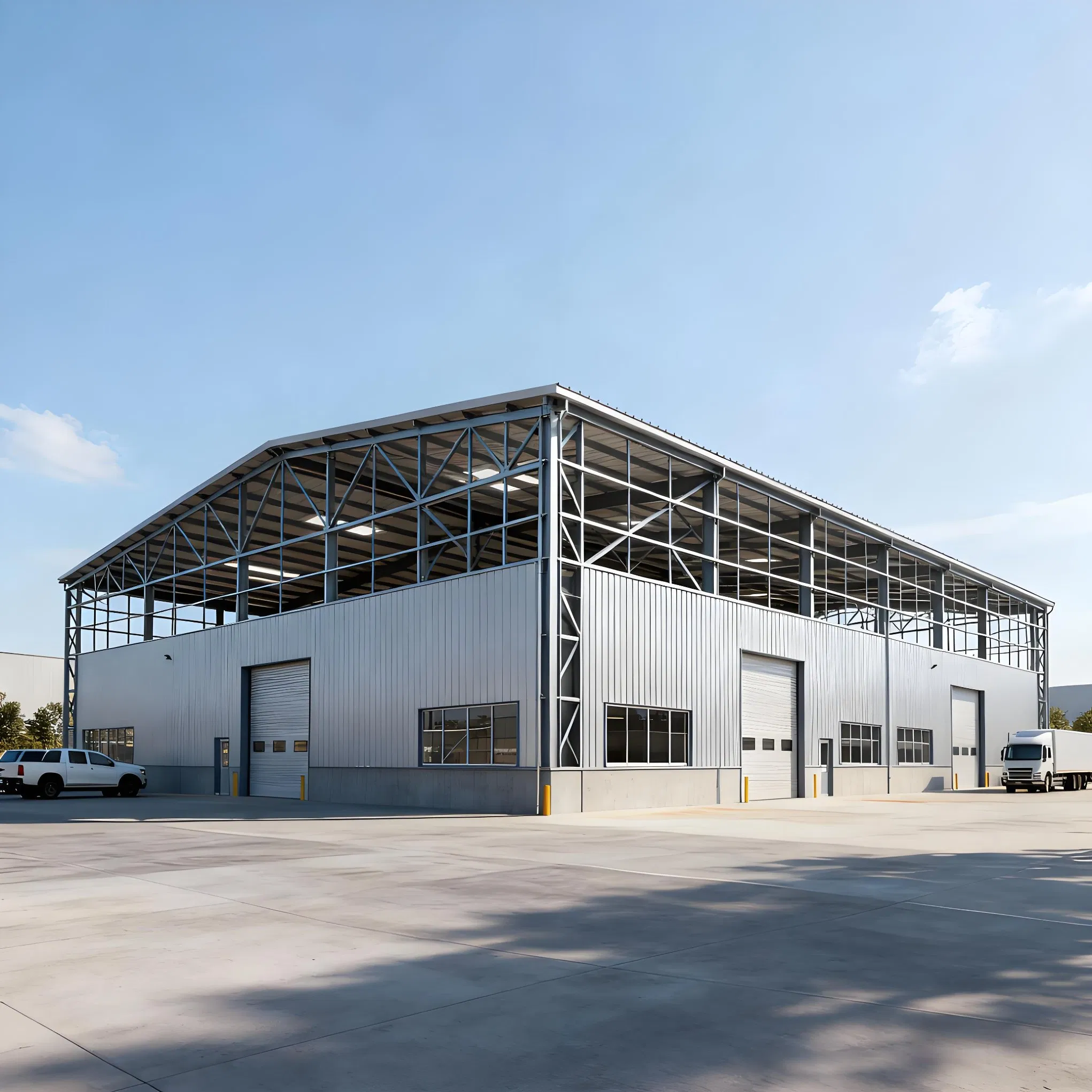 Custom Heavy Steel Structure Warehouse 10-40m Span ASTM/GB Standard Windproof Seismic for Logistics/Manufacturing Storage