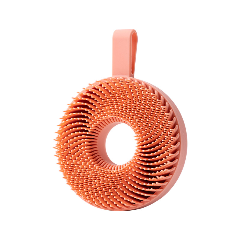 Silicone Body Scrubber 2-in-1 Exfoliating Shower & Shampoo Brush Ez29484