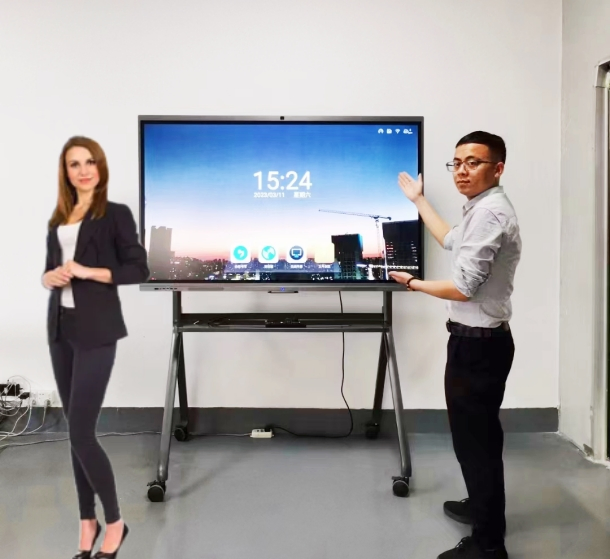 4K Zero Bonding 75 Inch Infrared and Customize Size Interactive Smart White Boards with Touch Screen for Teaching