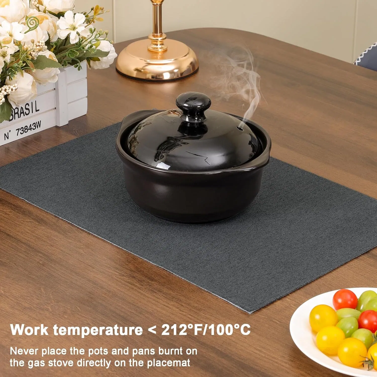 OEM Double-Sided Luxury Rectangular Dish Mat Place Mats for Restaurant Hotel