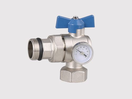 Premium 1-Inch Brass Nickel Ball Valve for Heating Systems