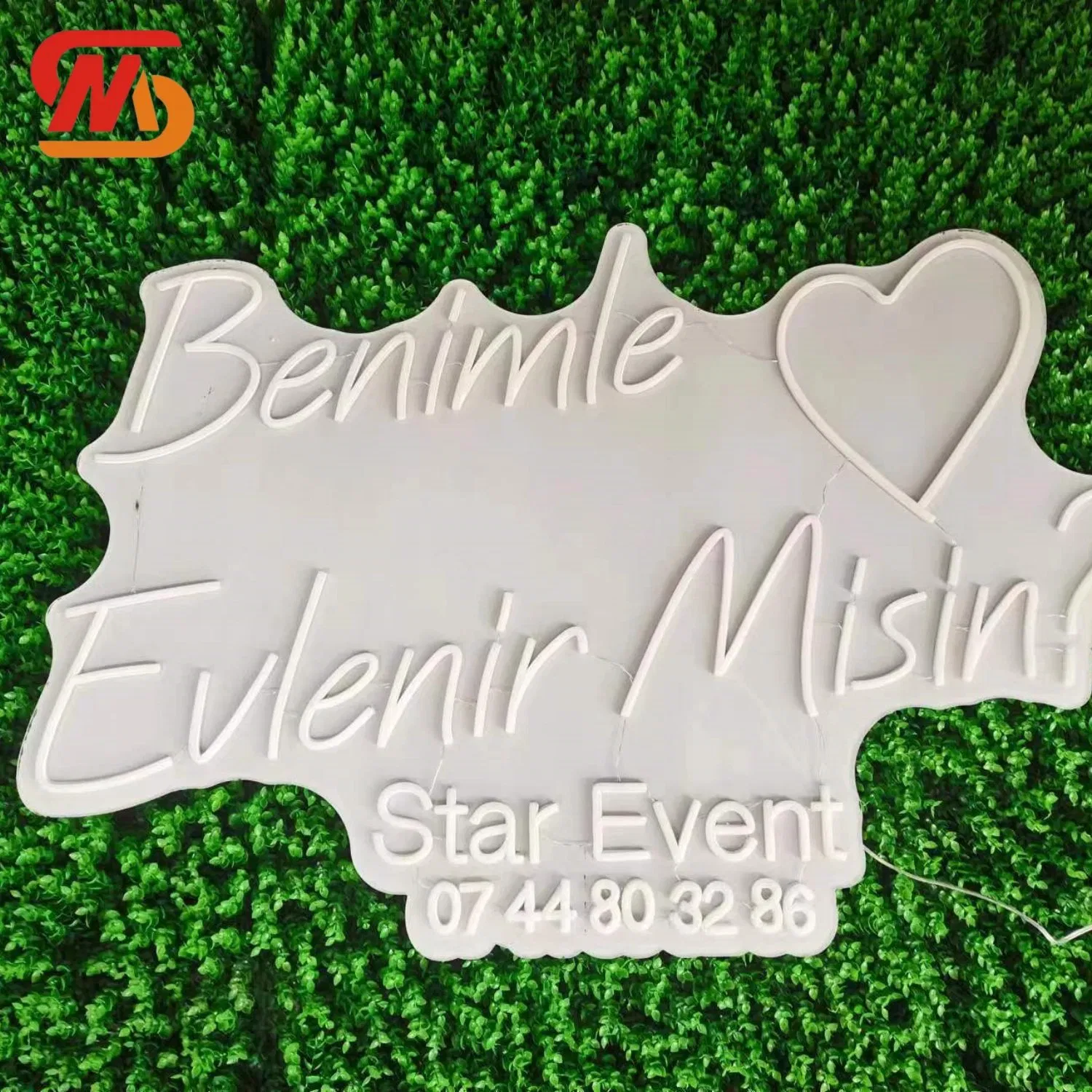 Smooth Custom Neon Sign Light Decoration LED Neon Sign Letter for Wedding Party Events