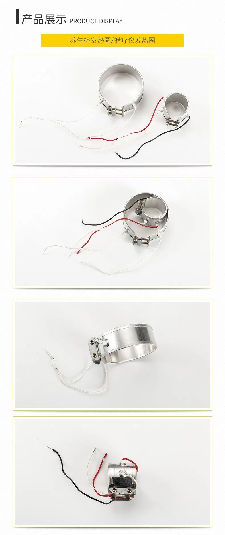 Moda Anel De Aquecimento Eletrico Aquecimento Mica Cera Terapia Instrumento Dispensador De Agua Copo Leite Aquecedor De Banda Milk Warmer Band Heater