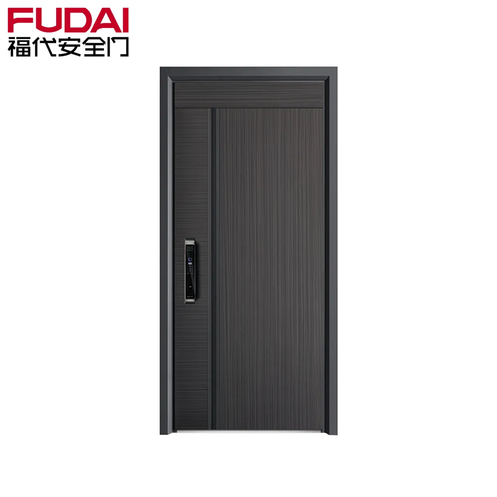 Main Entrance Modern Outdoor Luxury Anti-Theft Steel Exterior Front Safety Door