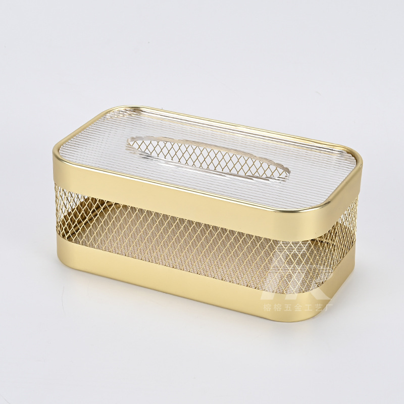 New Products Creative Metal Ornaments High-End Household Tissue Box
