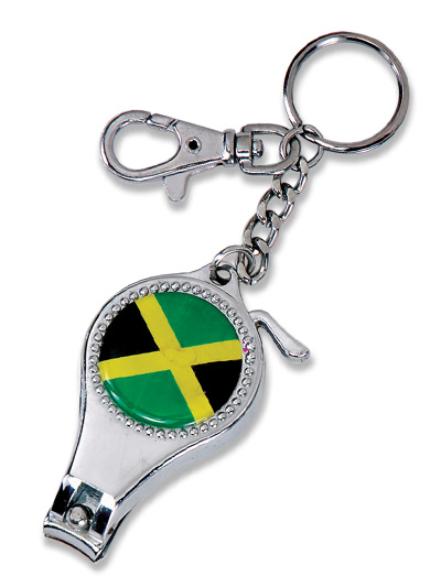 Square Gold Printing Logo Nail Clipper with Keyring (NC06)