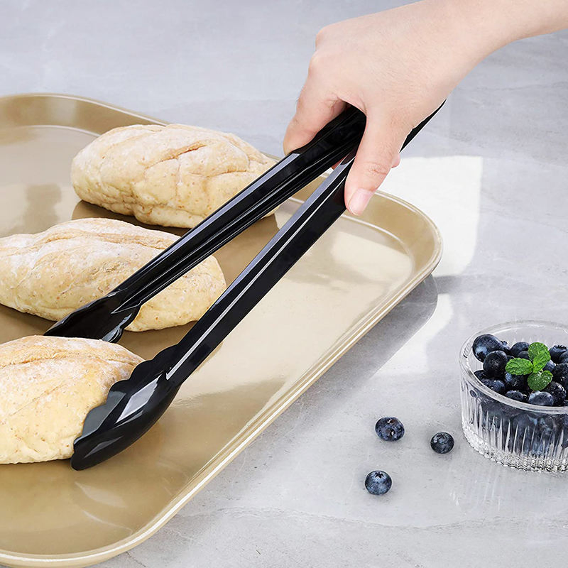 Foodservice Plastic Kitchen Food Tongs BBQ Bread Tongs