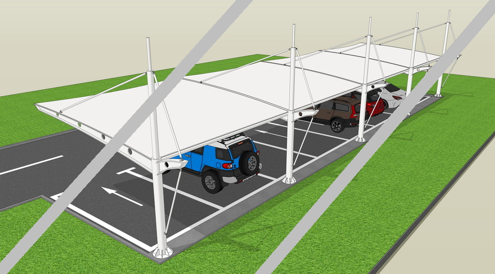 Big Stretch Tension Fabric Landscape Shed Architectural Membrane Structurelarge Fabric Structure
