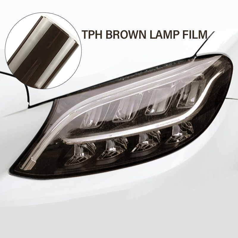 Brown Car Headlight LED Film