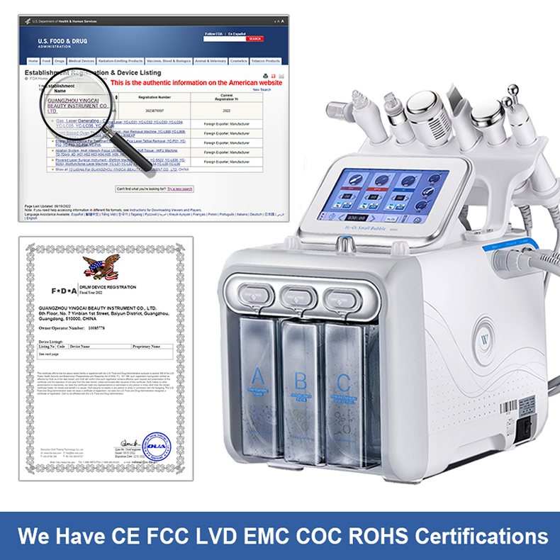 H2O2 Aqua Peel Facial Machine Anti-Wrinkle Machine