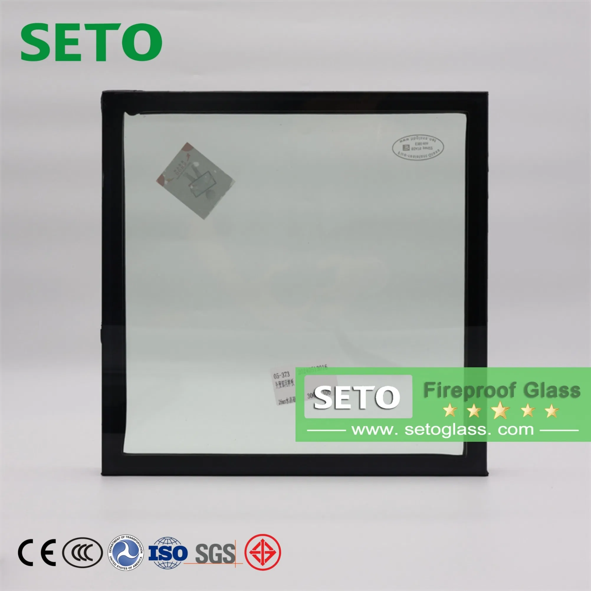 30min 60min 120min 180min Fire-Resistant Fireproof Fire Rated Glass for Partition Wall Window