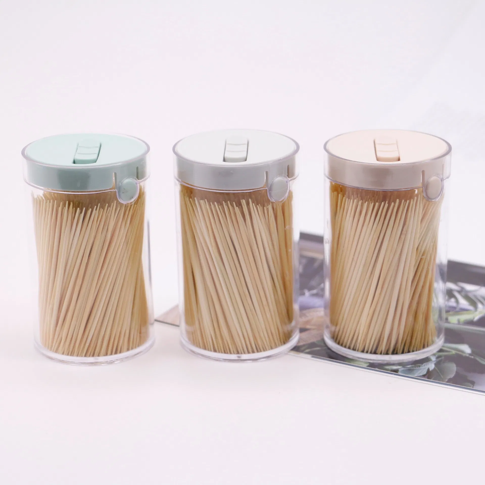 Food Contact Safe Custom Logo 1.6/1.8/2mm Disposable Bamboo Toothpick for Restaurant Party Catering Supplies