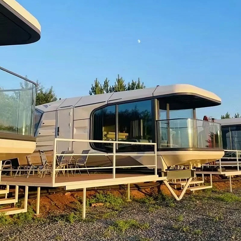 High-End Prefab Space Capsule House for Resort Hotel & Luxury Homestay