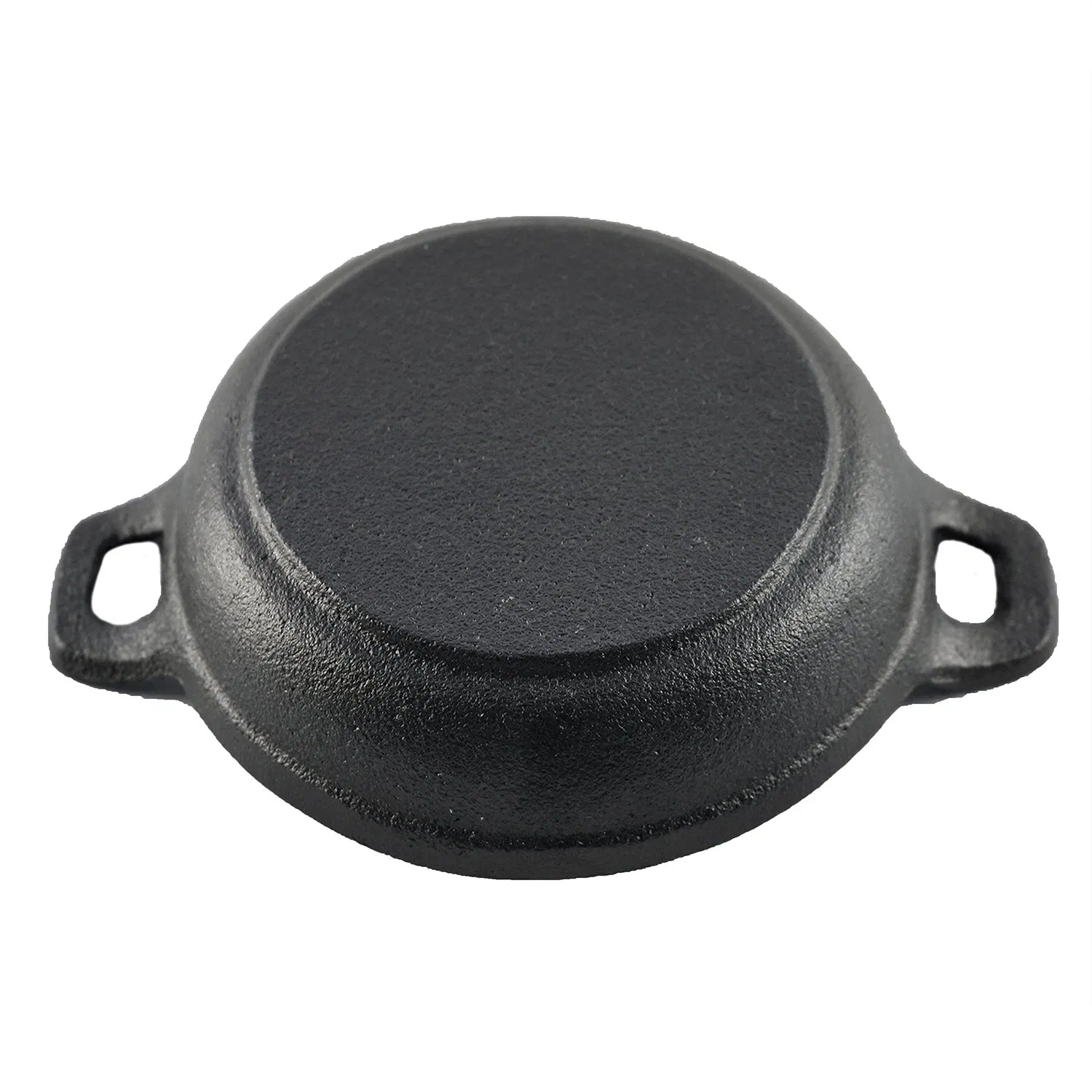 Чугунная сковорода с двумя ручками, предварительно прокаленная