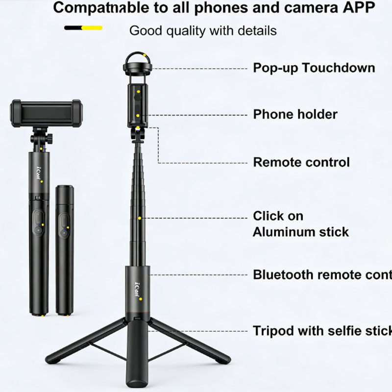 Портативный монопод для селфи с Bluetooth и штативом