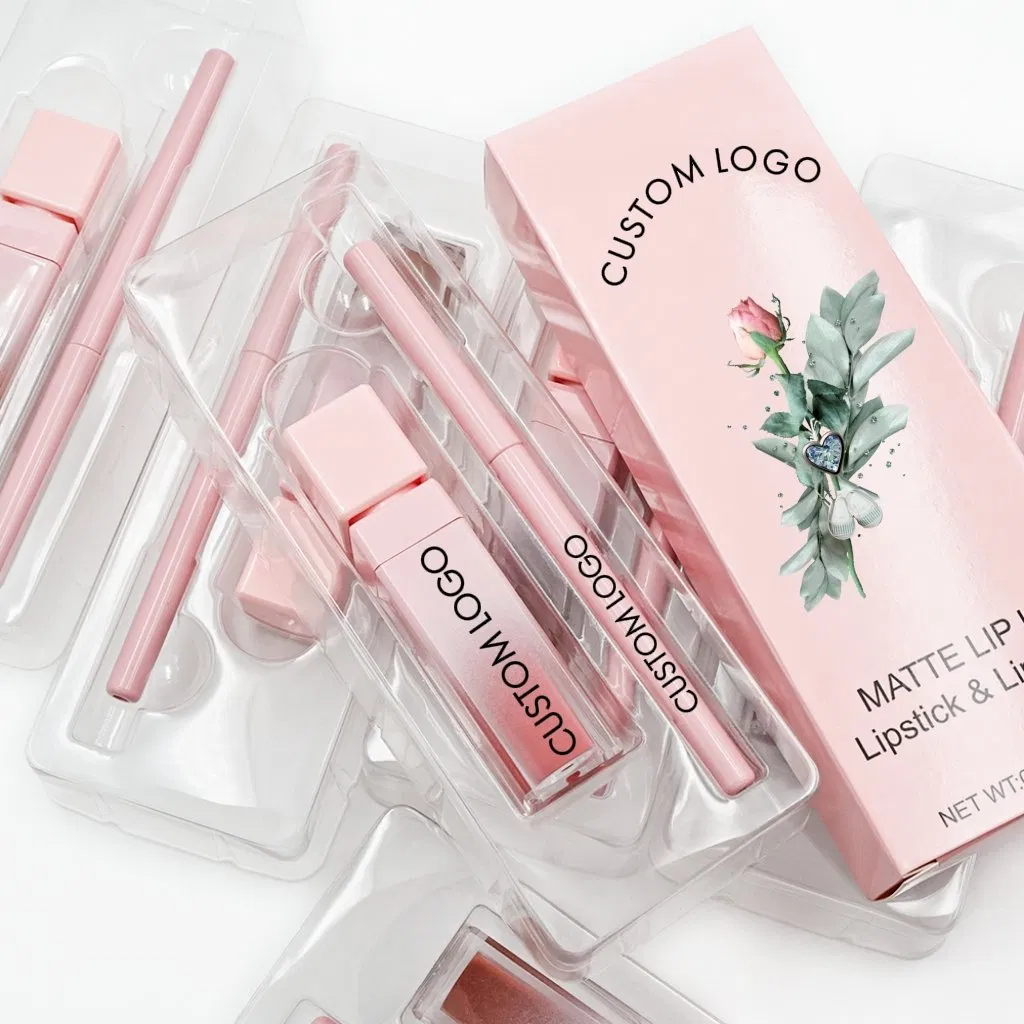 2in1 Lipstick and Lipliner Makeup Set Private Label Liquid Lipstick Lip Liner Combo