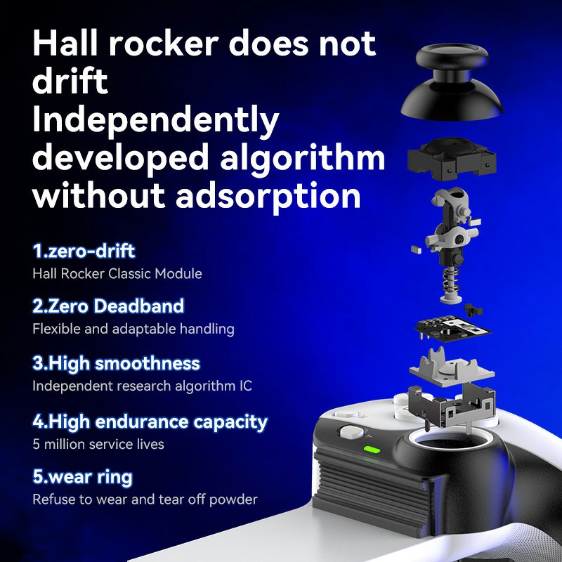 Беспроводной выдвижной геймпад D9 для телефонов, планшетов и Switch