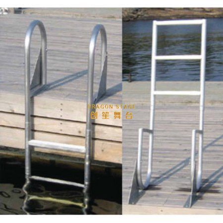 Deluxe Marine Equipment Accessory 4 Steps Stainless Steel Boat Ladder Marine Boat Ladders