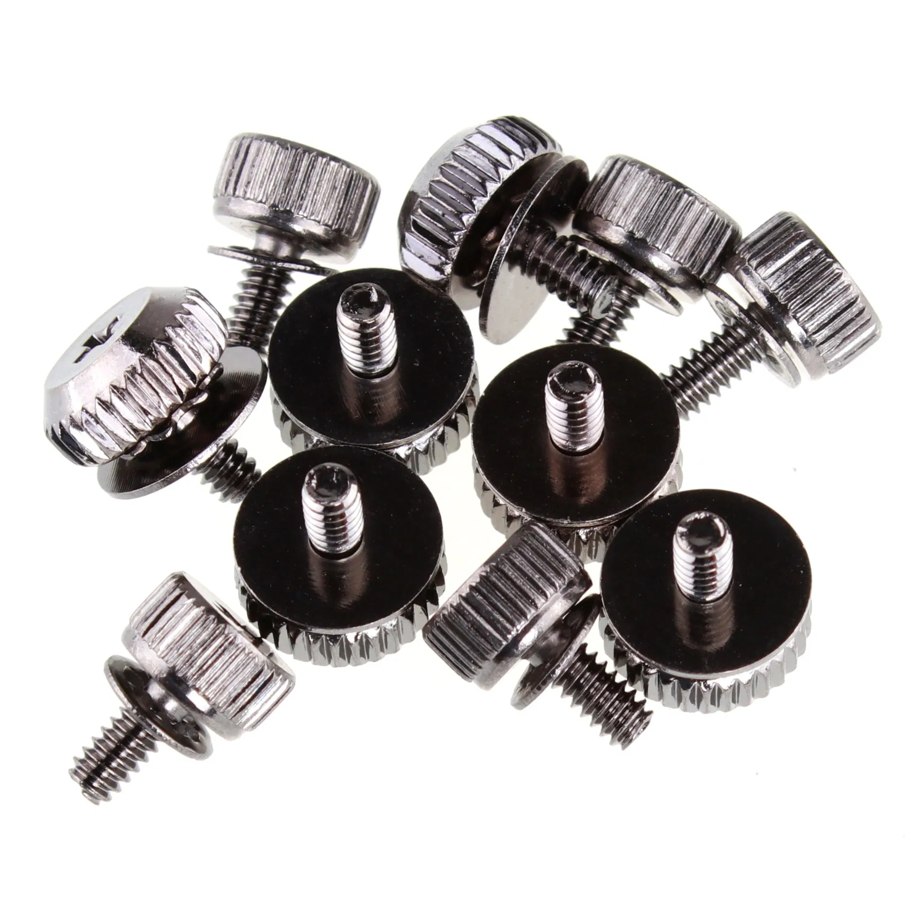 High Quality Cylindrical Head Phillips Head Hand-Tightened Knurled Machine Screw with Washer