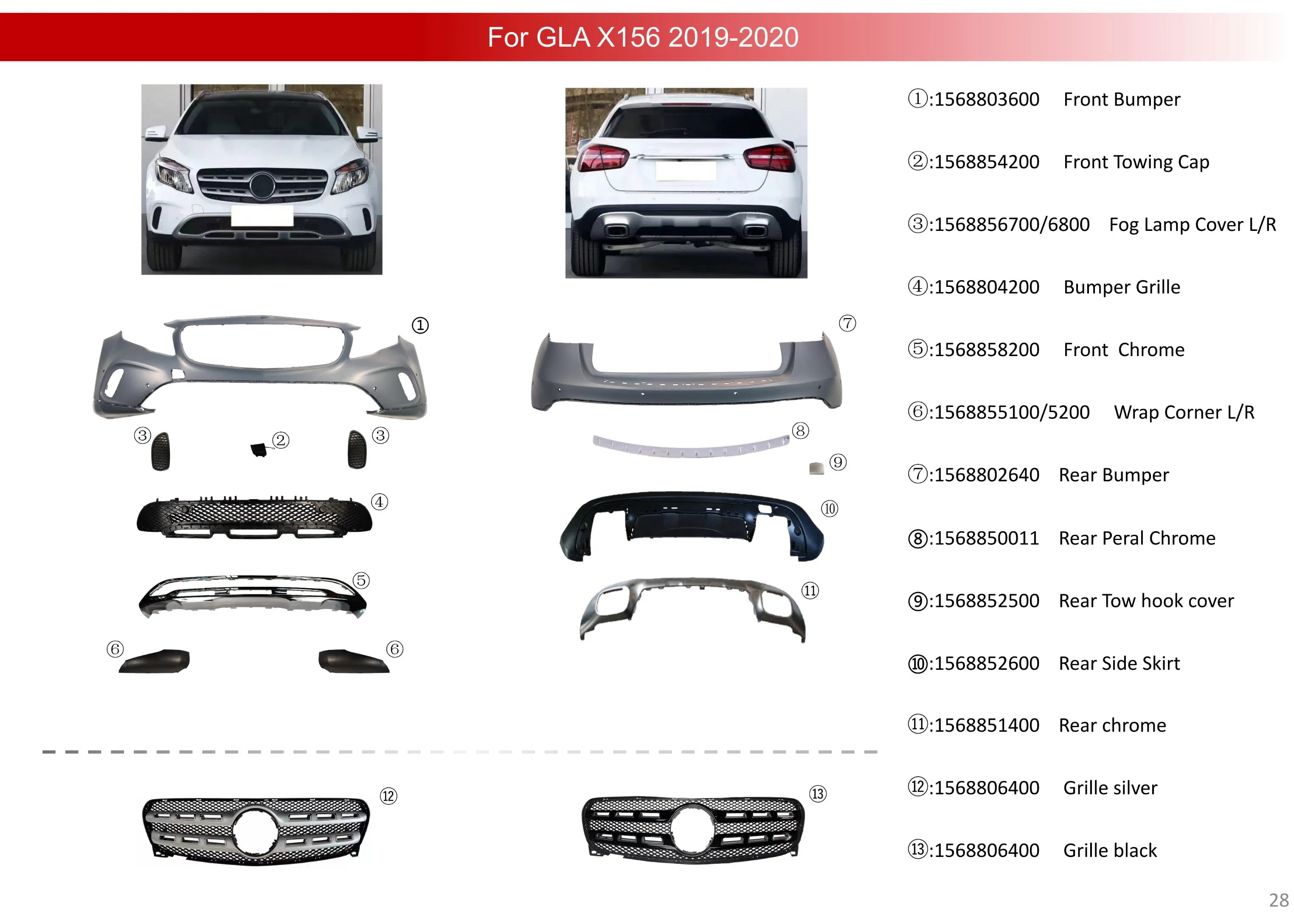 Upgraded Body Kit for GLE 167 to GLE 53