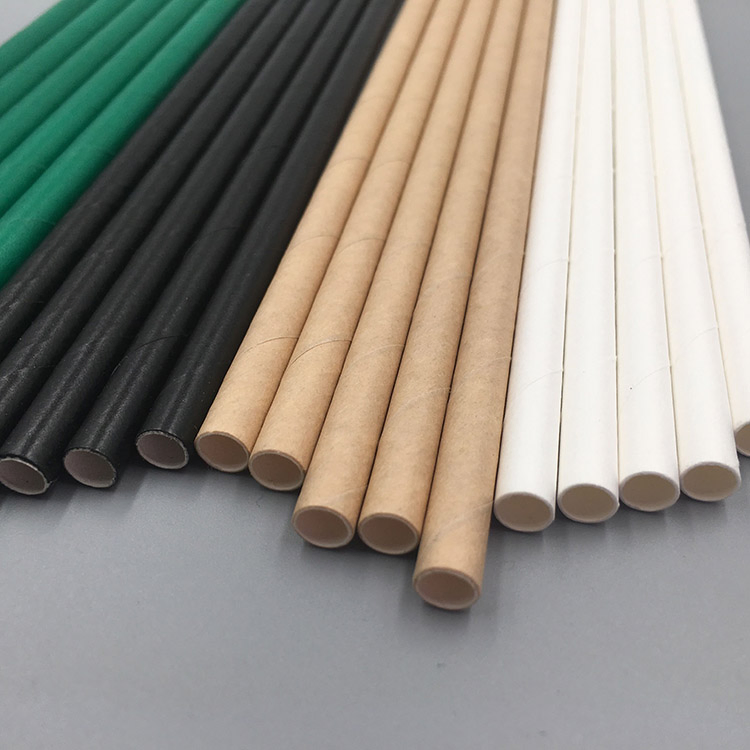Environmental Biodegradable Protection Paper Straw, Support Private Custom Straw, Kraft Paper Straw