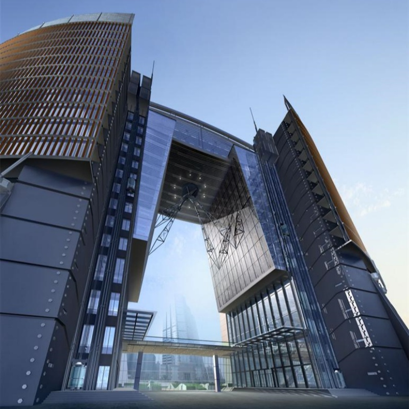 Commercial Building Aluminum Customizable Glass Curtain Wall Systems