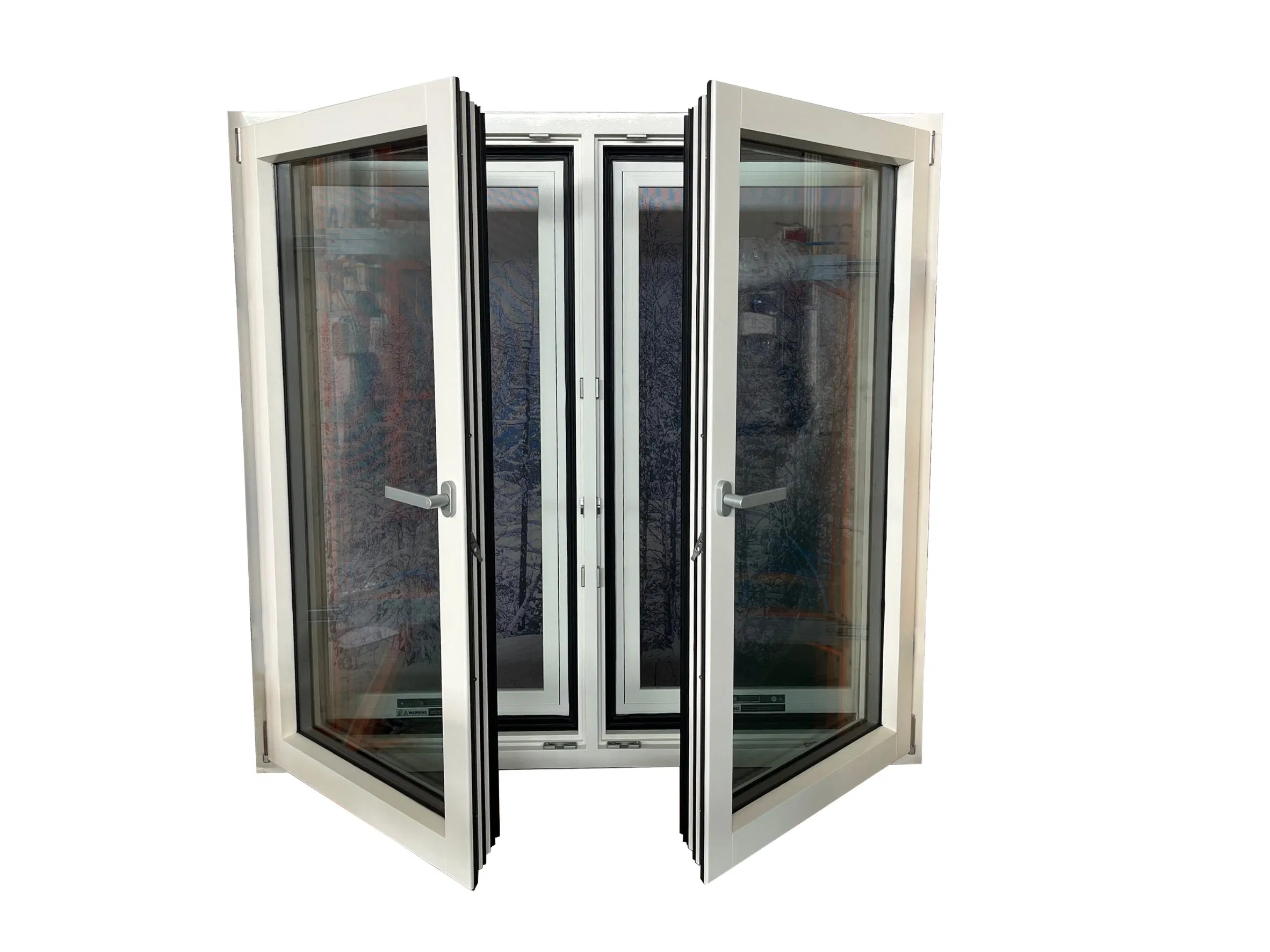 Penjoy Nfrc Certified Passive House Triple Glass Energy Saving Wooden in-Swing Tilt and Turn Windows