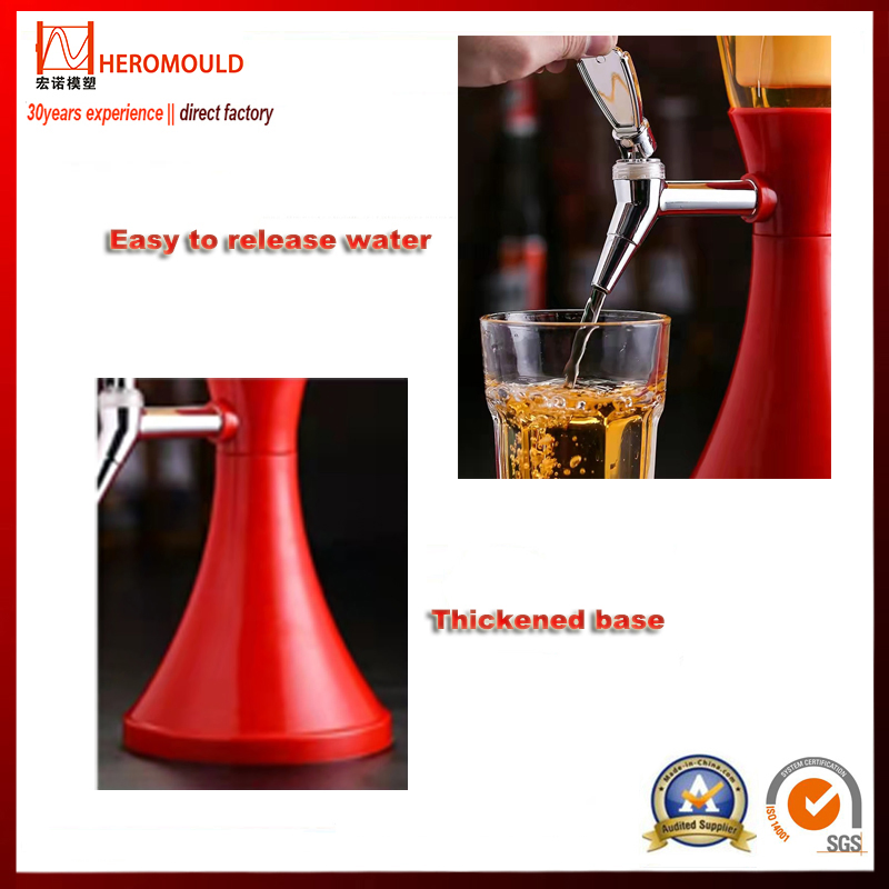 3 Liter LED Promotional Draft Beer Dispenser Drink Dispenser Juice Dispenser with Ice Tube Cooling Beer Tower Drink Tower